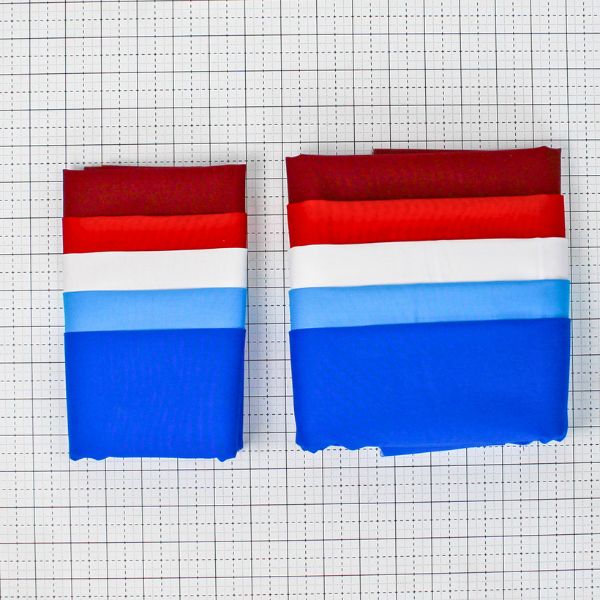 Confetti Cotton Solids 5-Piece Red, White, and Blue Patriotic Bundle