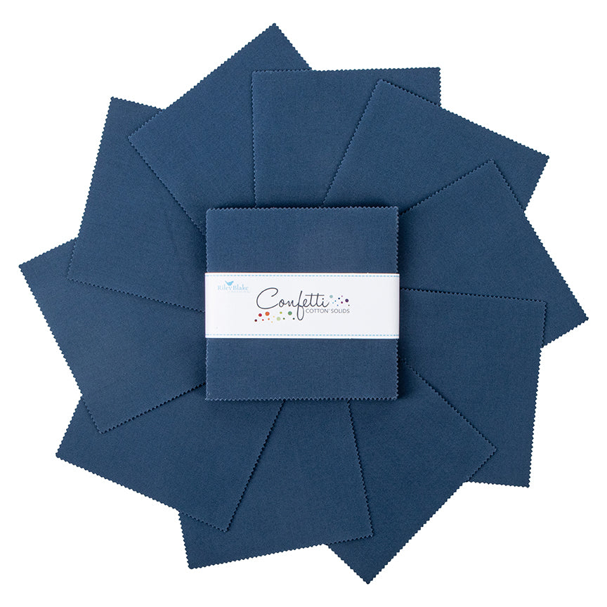 Confetti Cotton™ Oxford Blue 5" Stacker