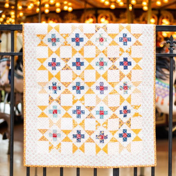 Americana Oh Beautiful Flag Runner & Amber Waves Mini Quilt Kit