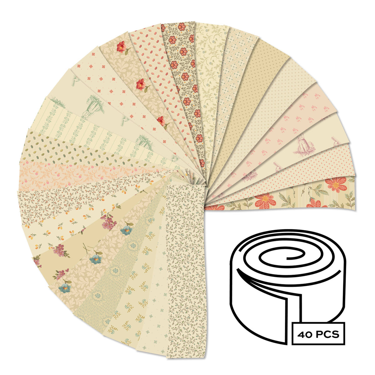 Laundry Line by Edyta Sitar 2.5 Inch Strip Roll