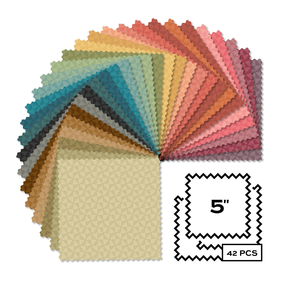 Square Dance - 5 Inch Square - 42 Cuts