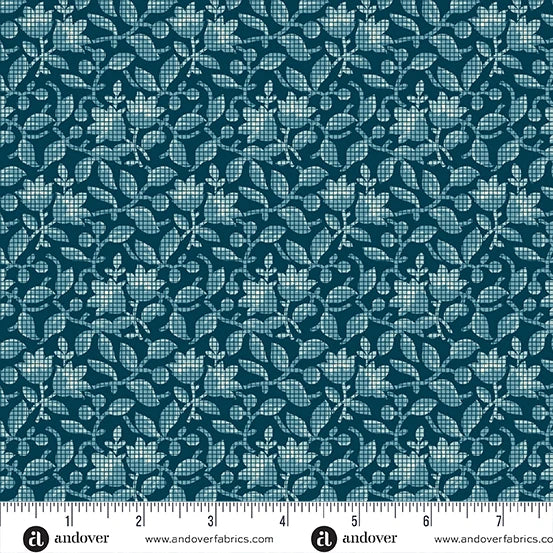 Beach House by Laundry Basket Quilts Bougainvillea Blue