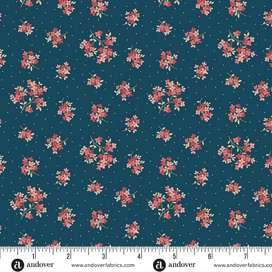 Lighthouse by Laundry Basket Quilts Sand Verbena Navy