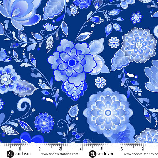 Amsterdam by Libs Elliott Floret Cobalt