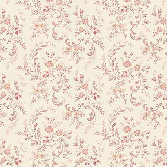 Petit Point Floral Vines Pink