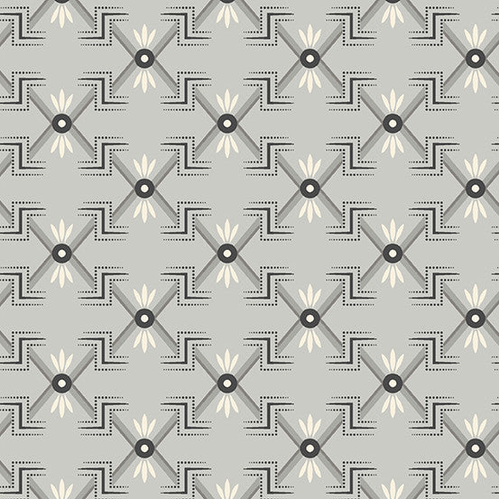 Tangent by Andover Fabrics Blanket Gray