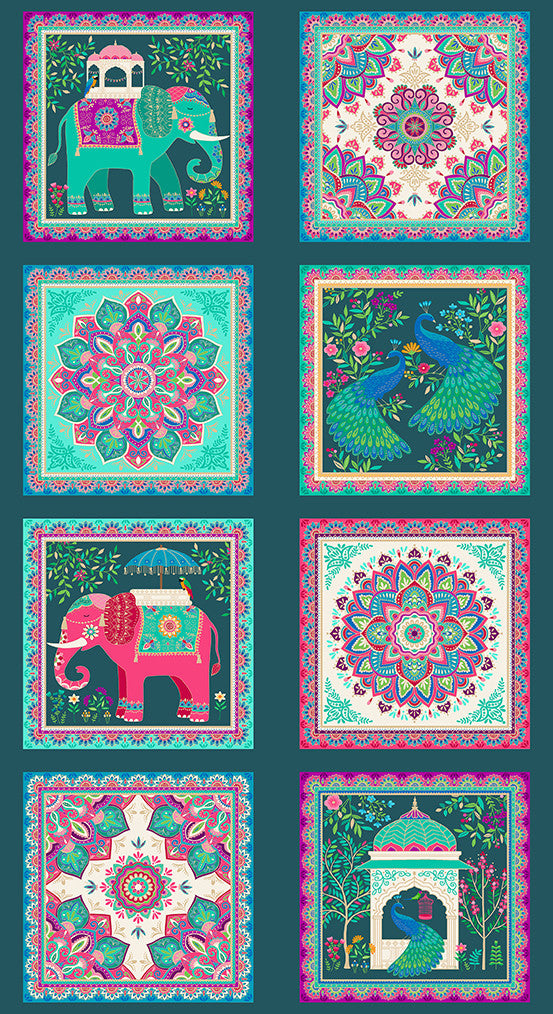 Jaipur by Makower UK Jaipur Panel Multi