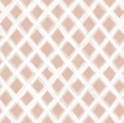 Hydrangea Lattice Peach - Craft Fabric