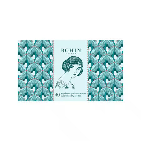 Hand Sewing Needle Book 40pc - 185 years Blue Solange