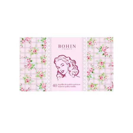 Hand Sewing Needle Book 40pc - 185 years Pink Marlene