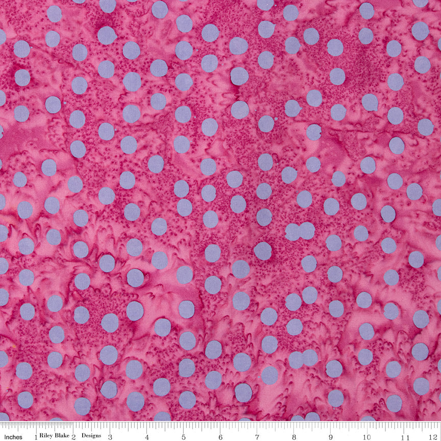 Batiks Elementals Polka Pop Flamingo