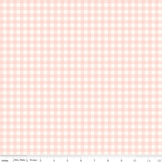 Sweet Pink Gingham Cream