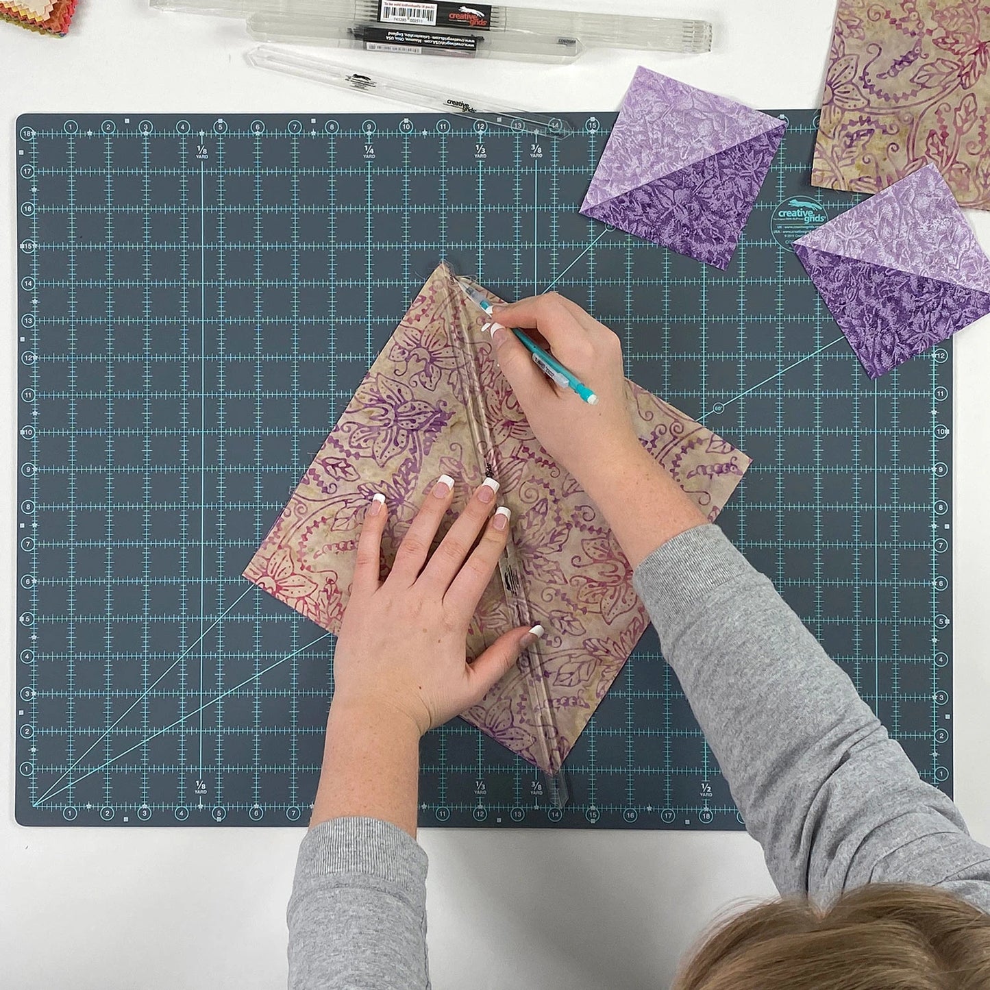 Creative Grids Quilt Ruler 15in Seam Guide Tool