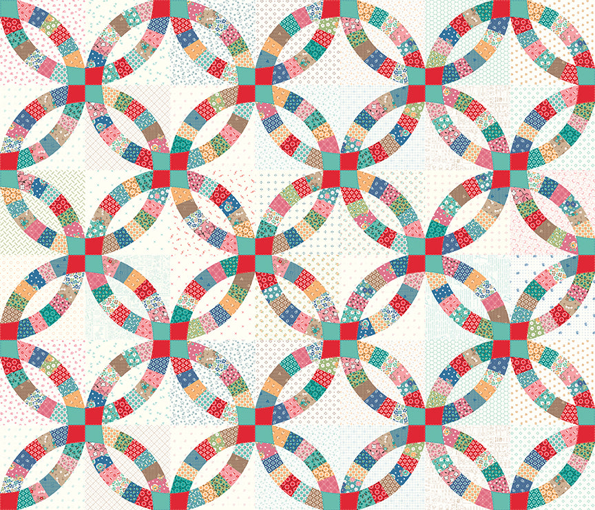 Wide Back Home Town Wedding Print Multi 3-Yard Package