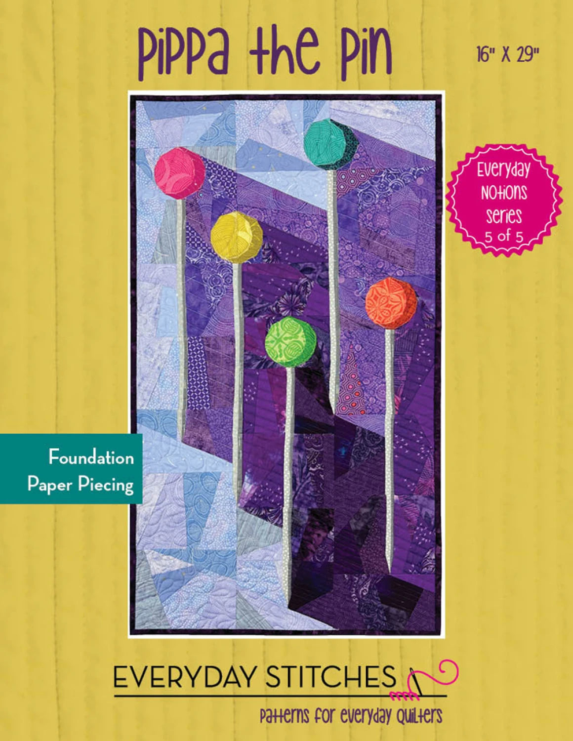 Pippa the Pin (Paper Piecing Pattern)