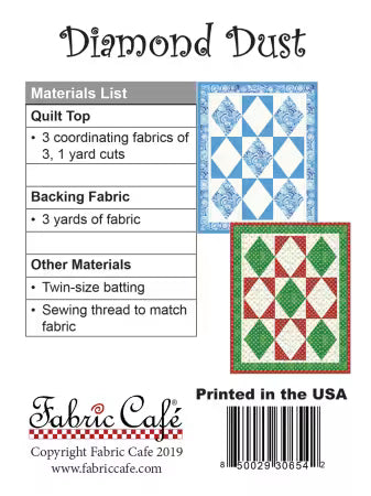 Fabric Cafe 3-Yard Quilt Pattern - Diamond Dust