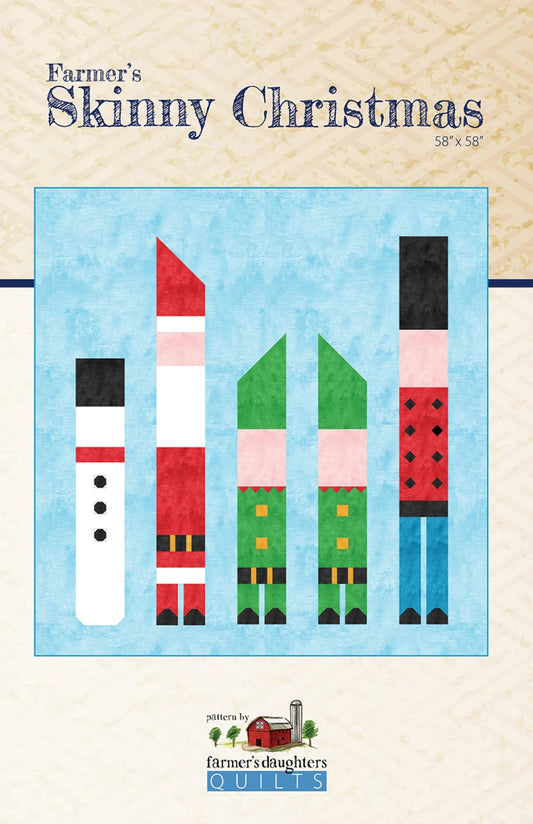 Farmer's Skinny Christmas Quilt Pattern