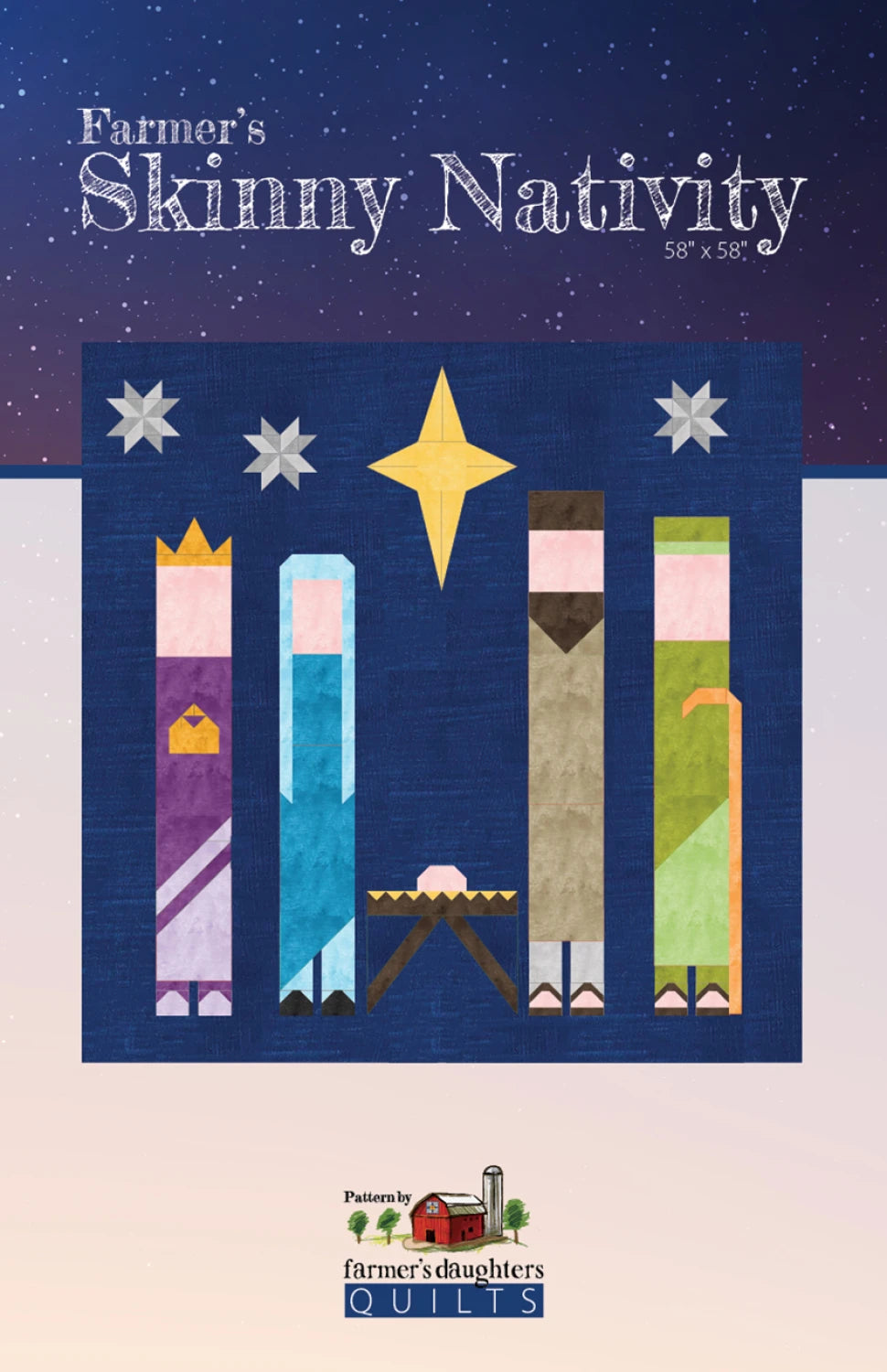 Farmer's Skinny Nativity Quilt Pattern