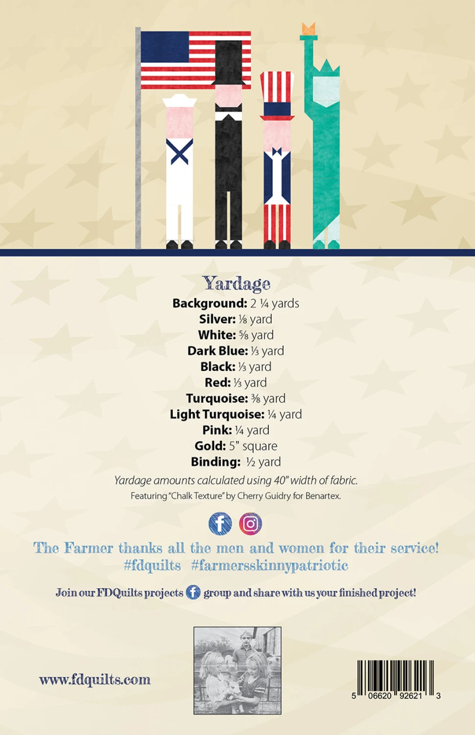 Farmer's Skinny Patriotic Quilt Pattern