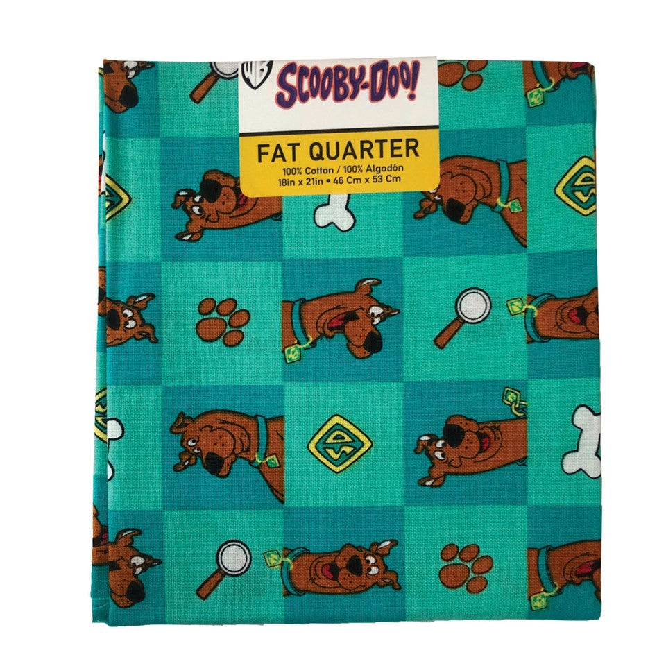 (Craft Fabric Precut) Scooby-Doo Squares Fat Quarter