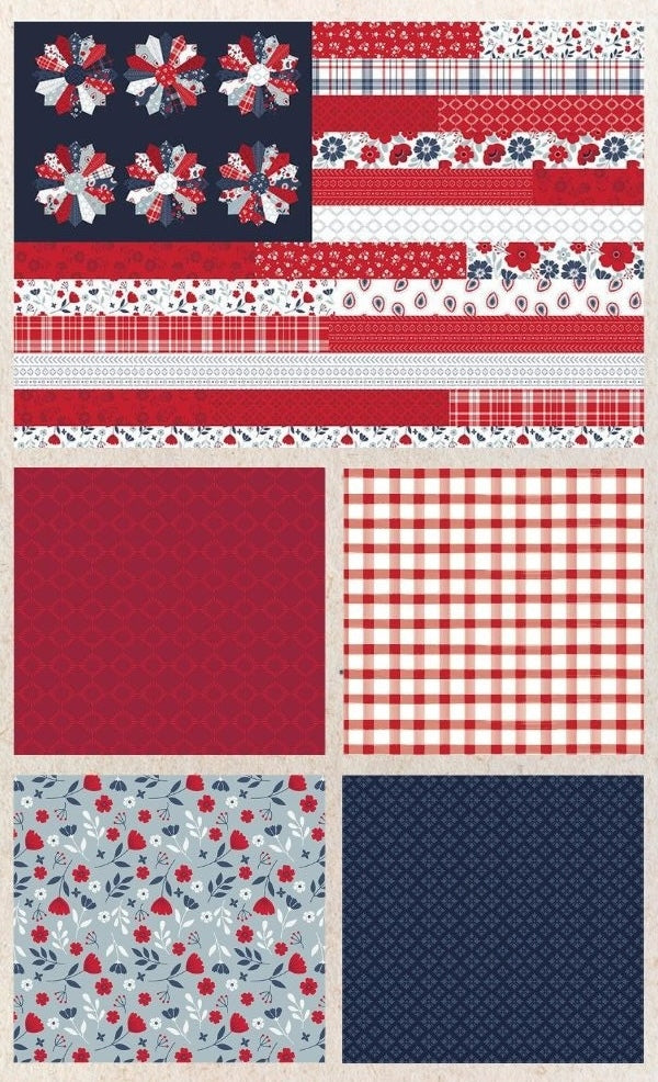 Let Freedom Wave Flag Panel and 1-yard Cuts Bundle