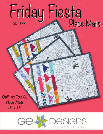 GE Designs - Friday Fiesta Placemats Quilt as You Go