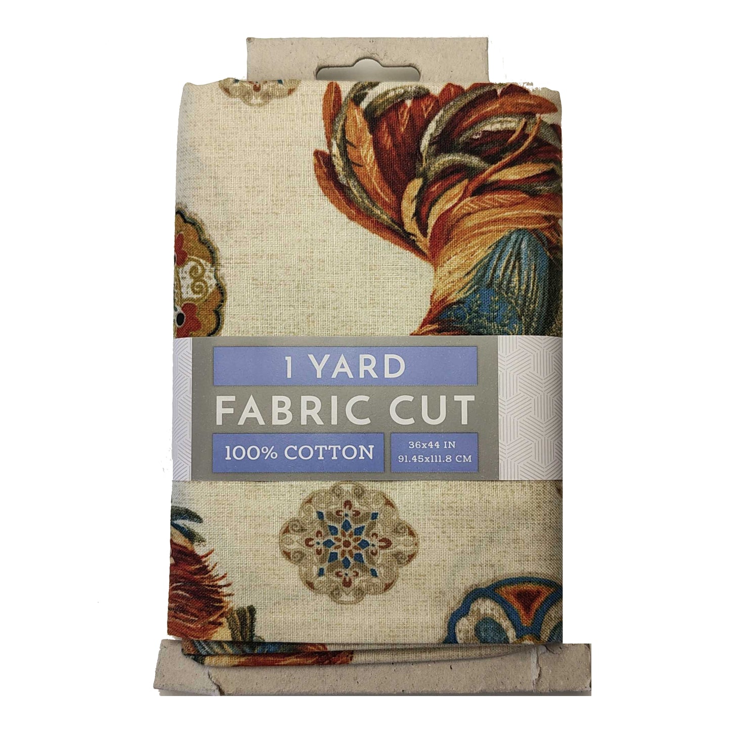 (Craft Fabric Precut) Rooster Novelties 1 Yard