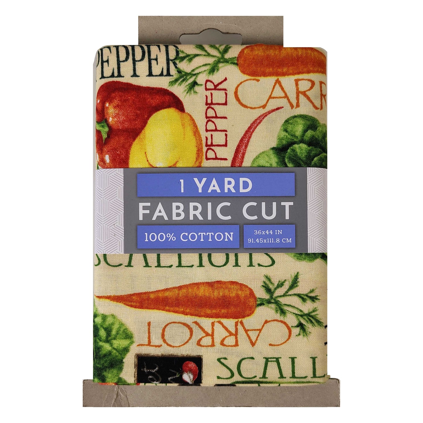 (Craft Fabric Precut) Novelty Vegetables 1 Yard