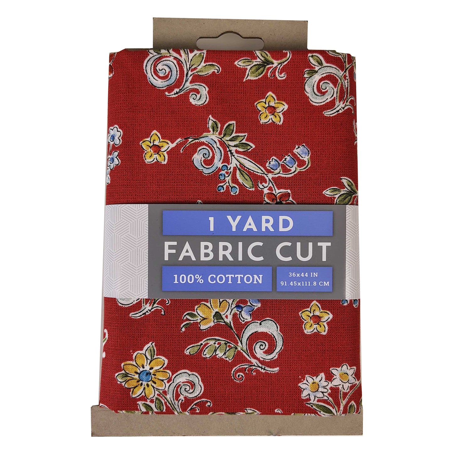 (Craft Fabric Precut) Morning Bloom Ditsies Red 1 Yard