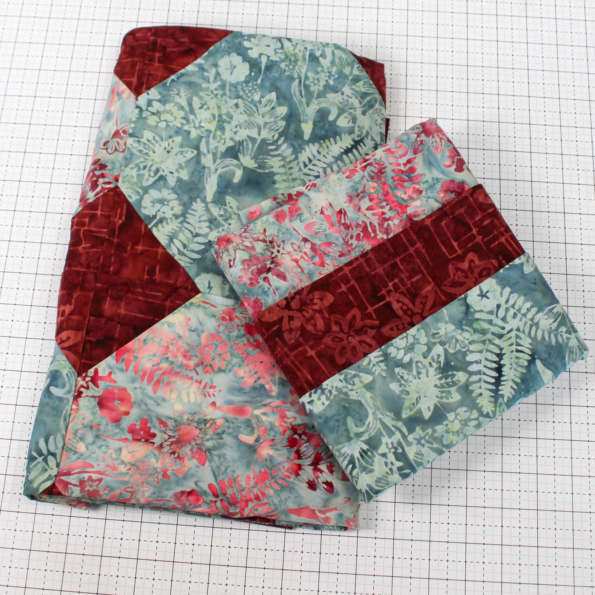 3-Yard Quilt Batik Bundle - Minty Mauve