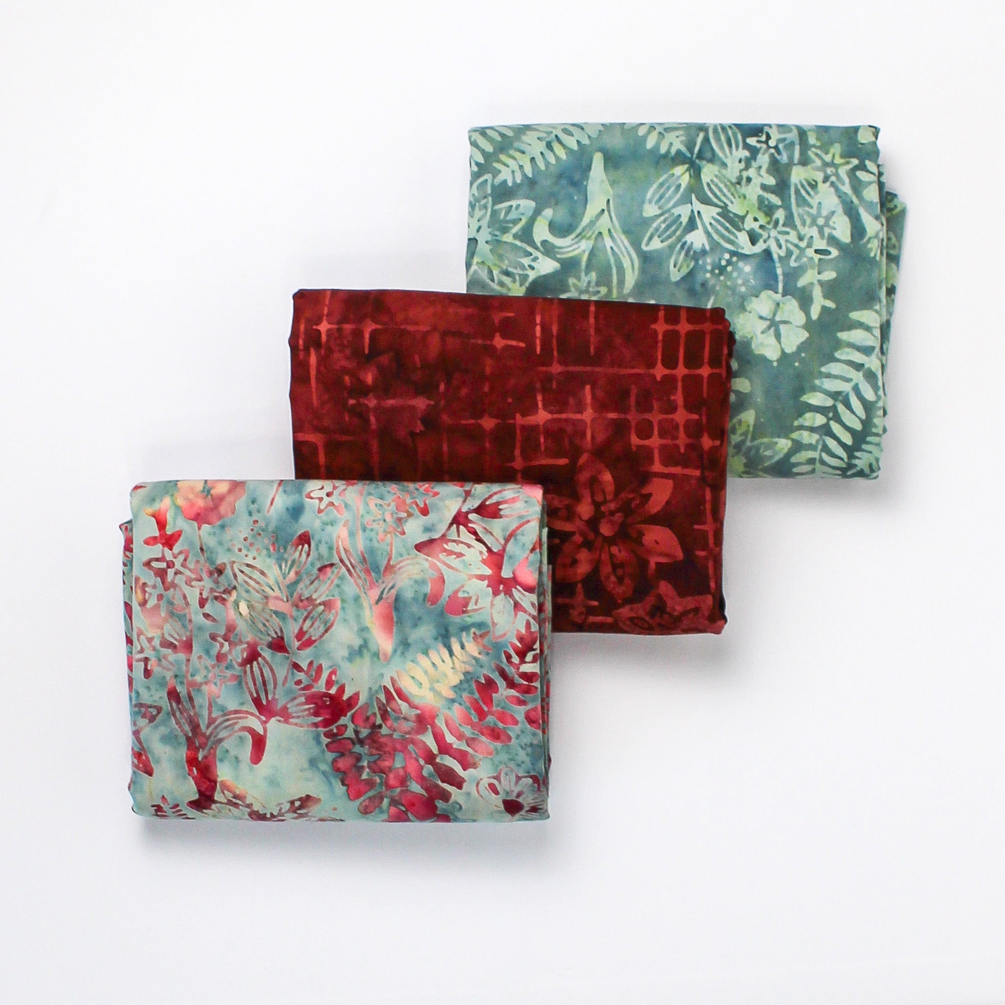 3-Yard Quilt Batik Bundle - Minty Mauve