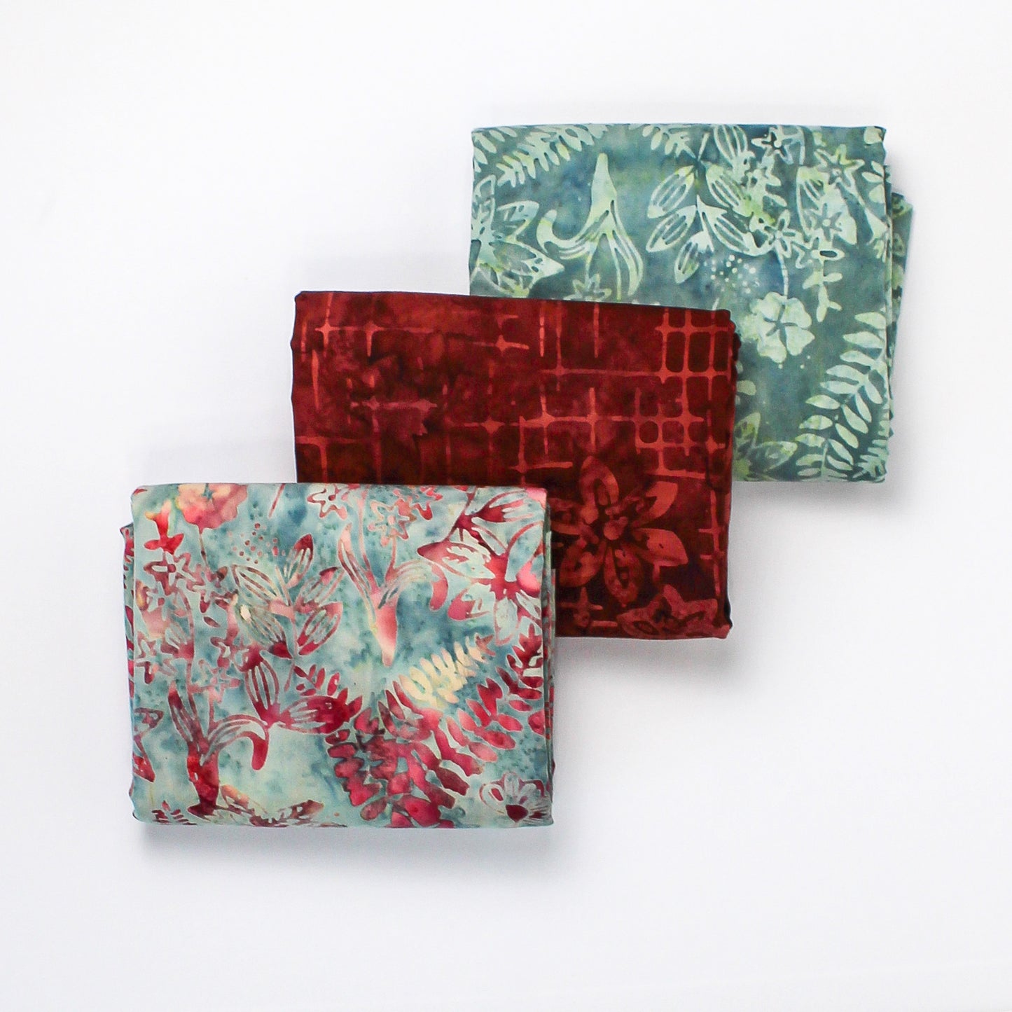 3-Yard Quilt Batik Bundle - Minty Mauve
