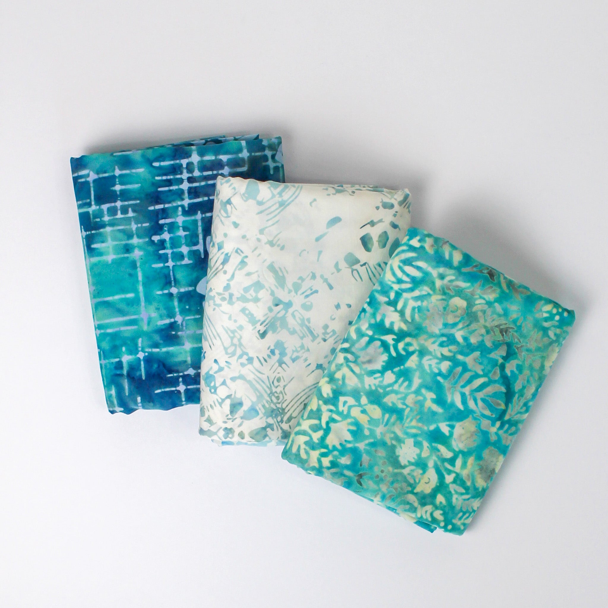 3-Yard Quilt Batik Bundle - Seafoam Splash