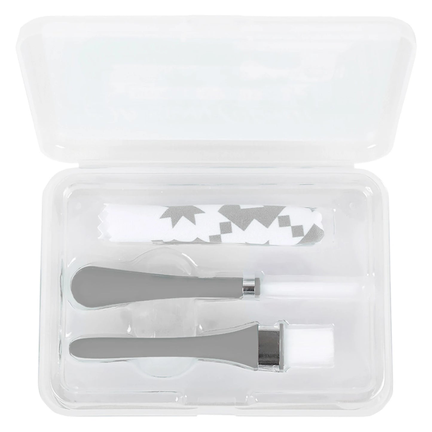 Oh Sew Clean Brush and Cloth Set Grey