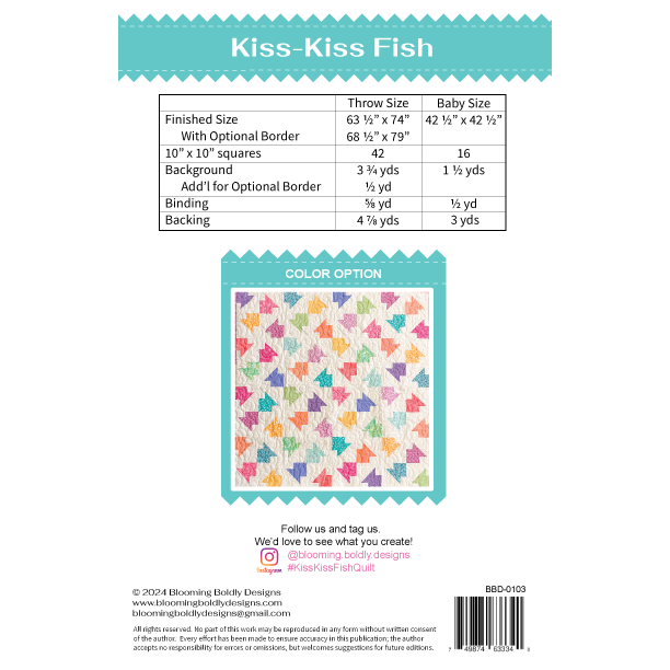 Kiss-Kiss Fish Quilt Pattern