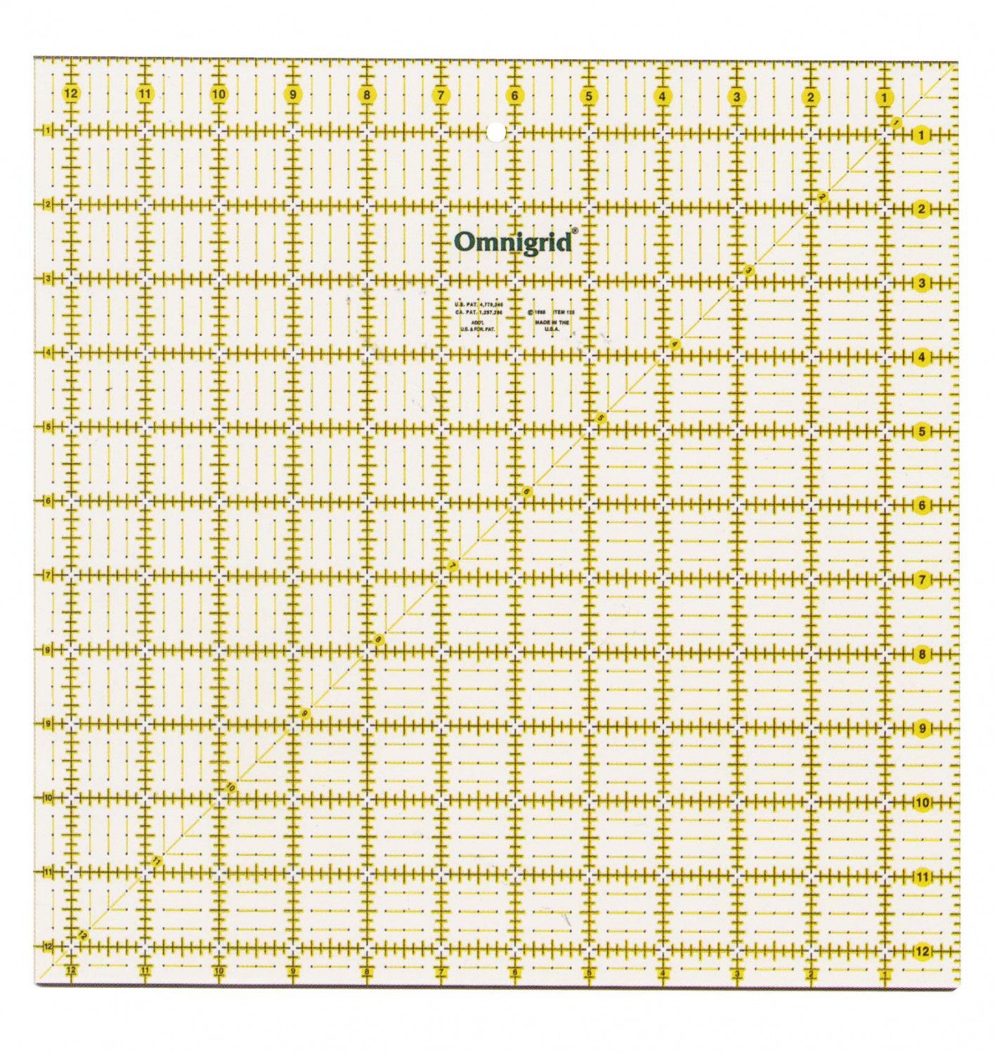 Omnigrid Ruler 12 1/2" x 12 1/2"