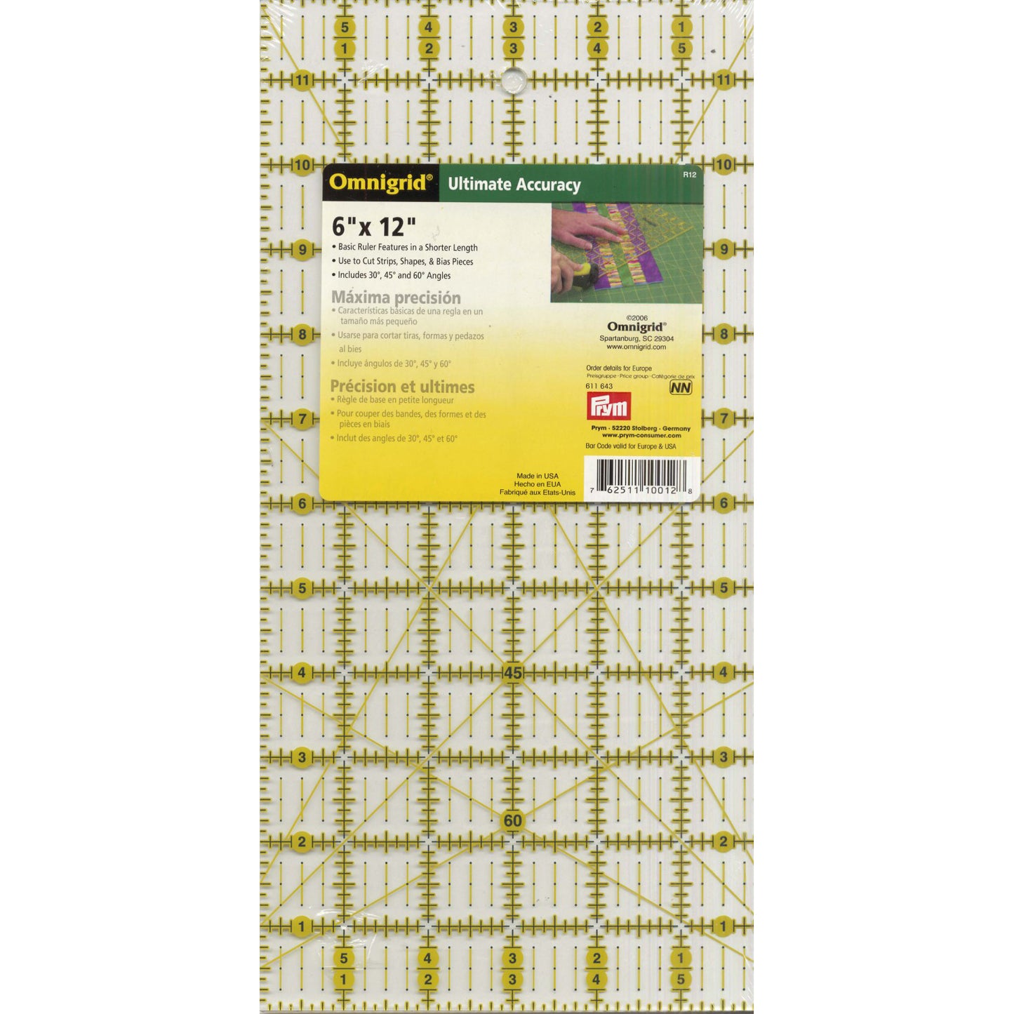 Omnigrid Ruler 6" x 12"