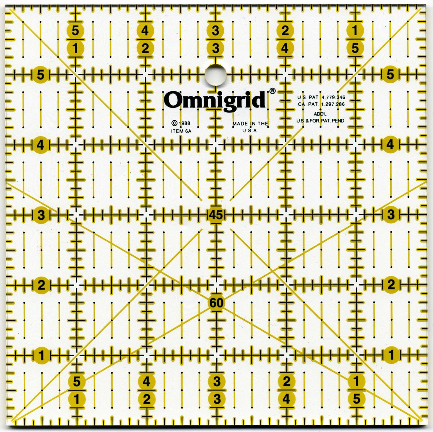 Omnigrid Ruler 6" x 6"