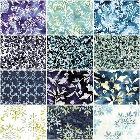 Expressions Batiks Victorian Garden Fat Quarter Bundle A