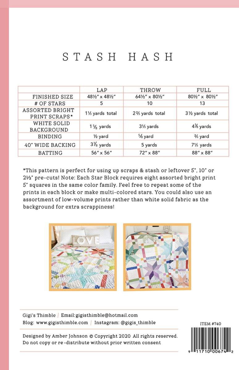 Amber Johnson Stash Hash Quilt Pattern