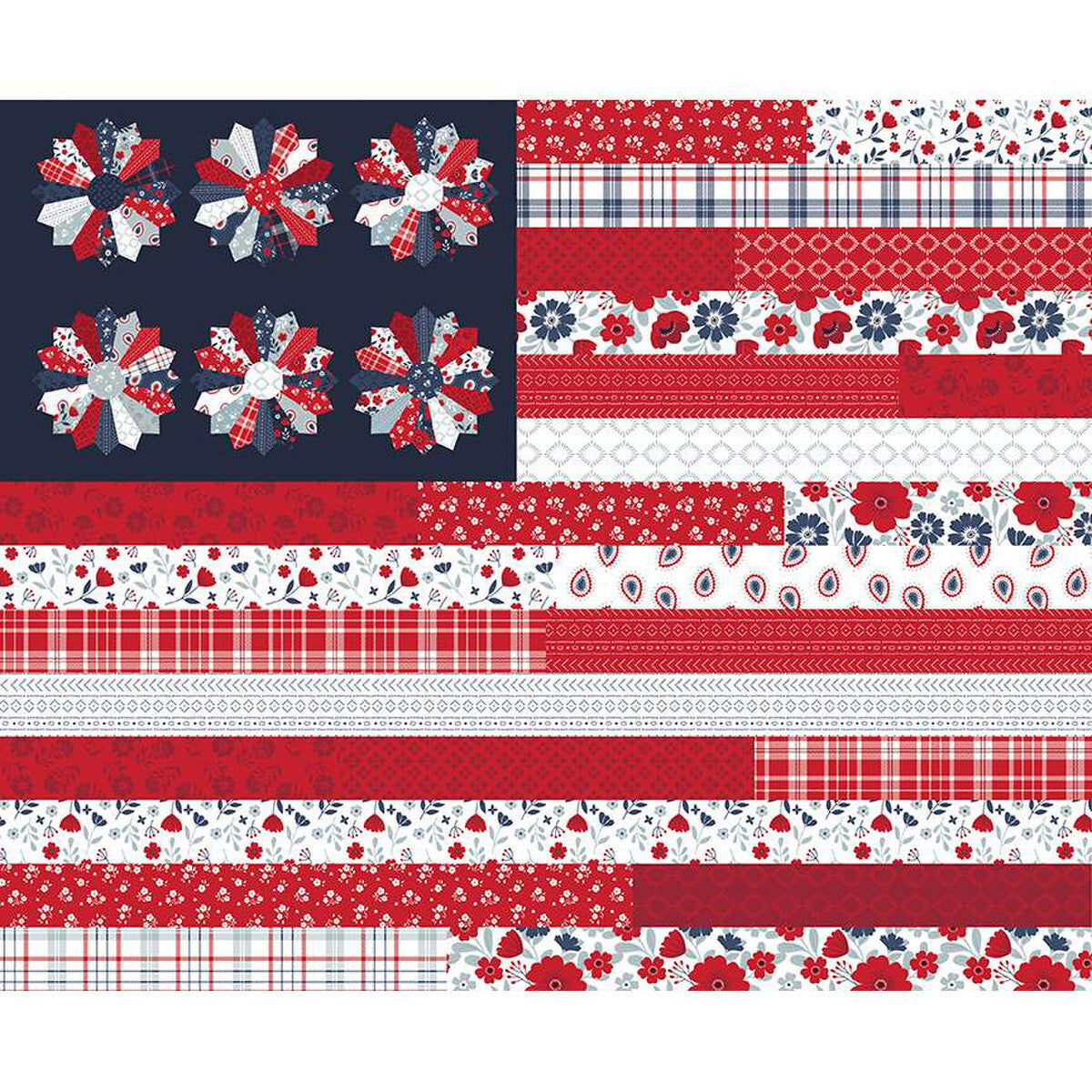 Let Freedom Wave Flag Panel and 1-yard Cuts Bundle