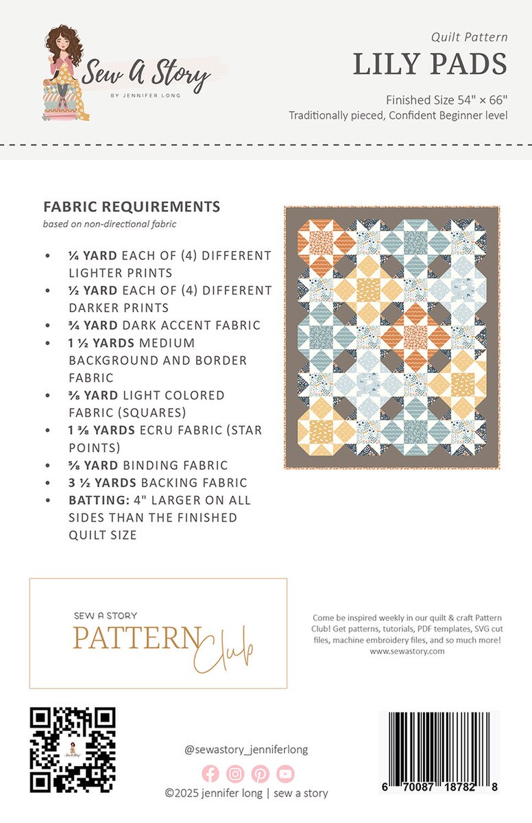 Jennifer Long Lily Pads Quilt Pattern