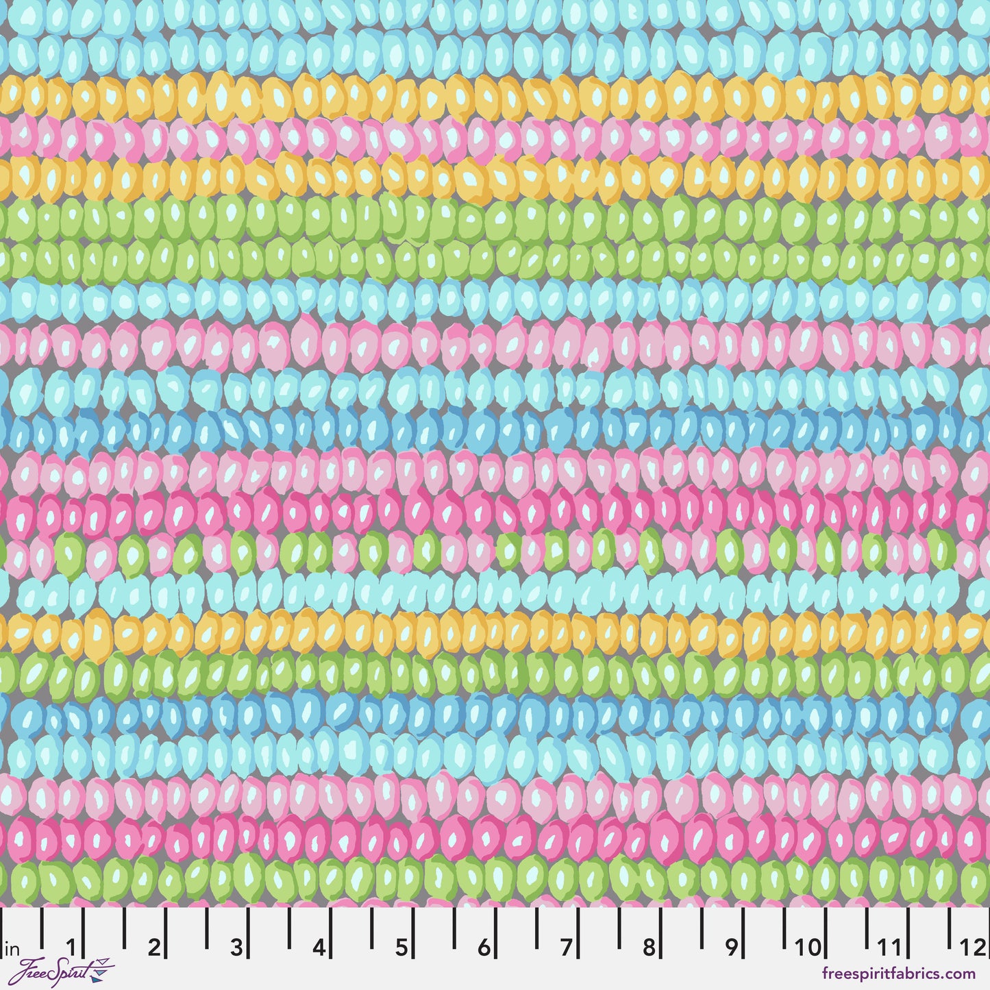 FreeSpirit Vintage Bead Stripe Pastel