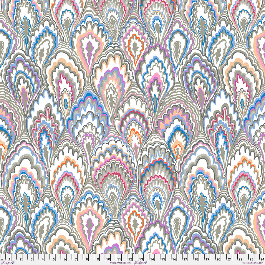 February 2025 Marble Scallops - Grey