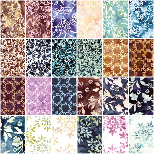Expressions Batiks Victorian 2 1/2" Rolie Polie