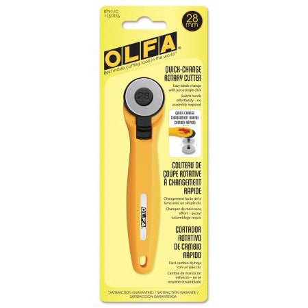 Olfa Quick Blade Change Rotary Cutter 28mm