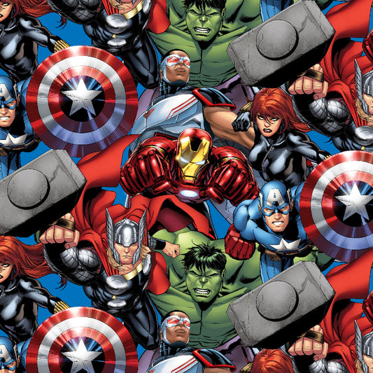 (Craft Fabric) Marvel Packed
