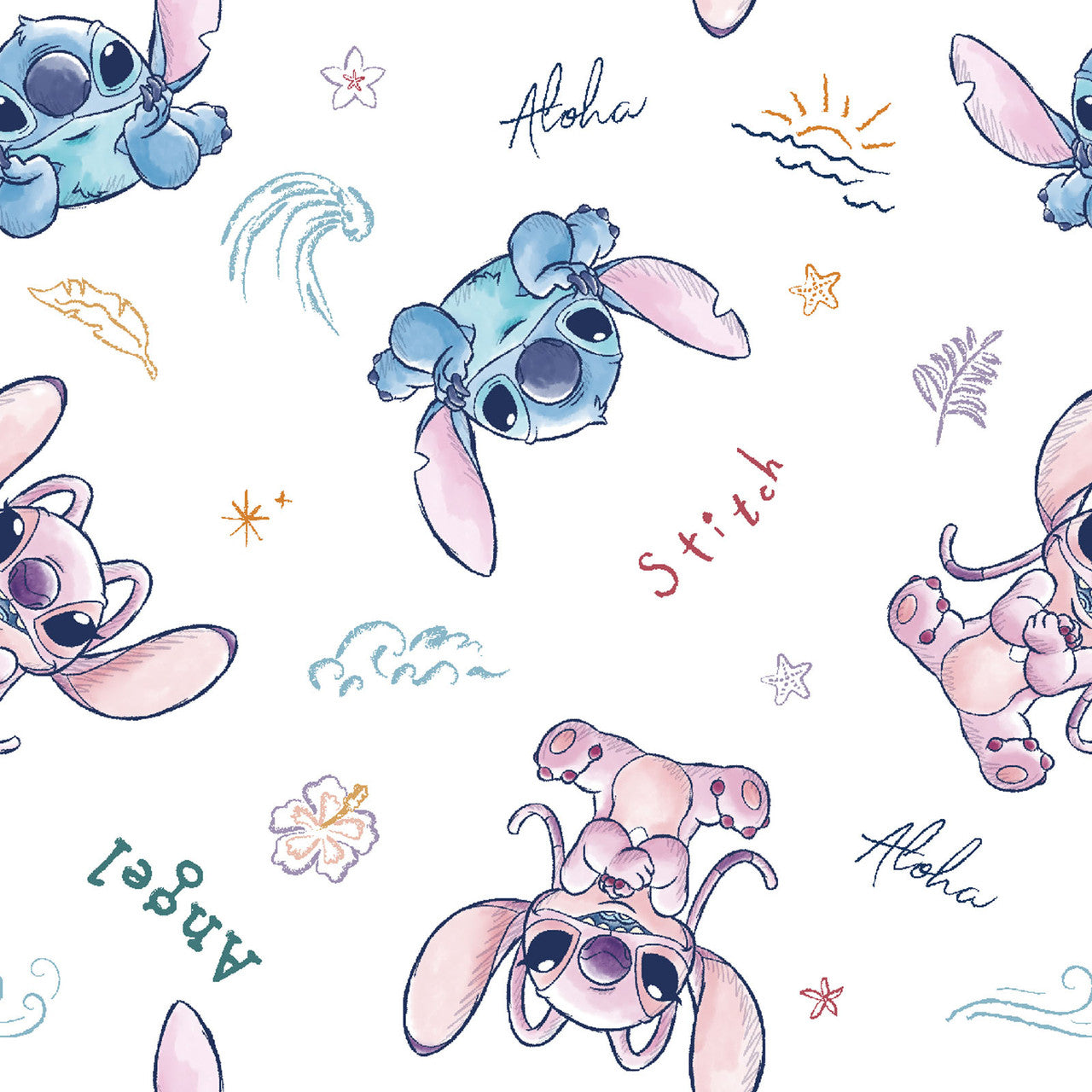 (Craft Fabric) Stitch and Angel Sketch