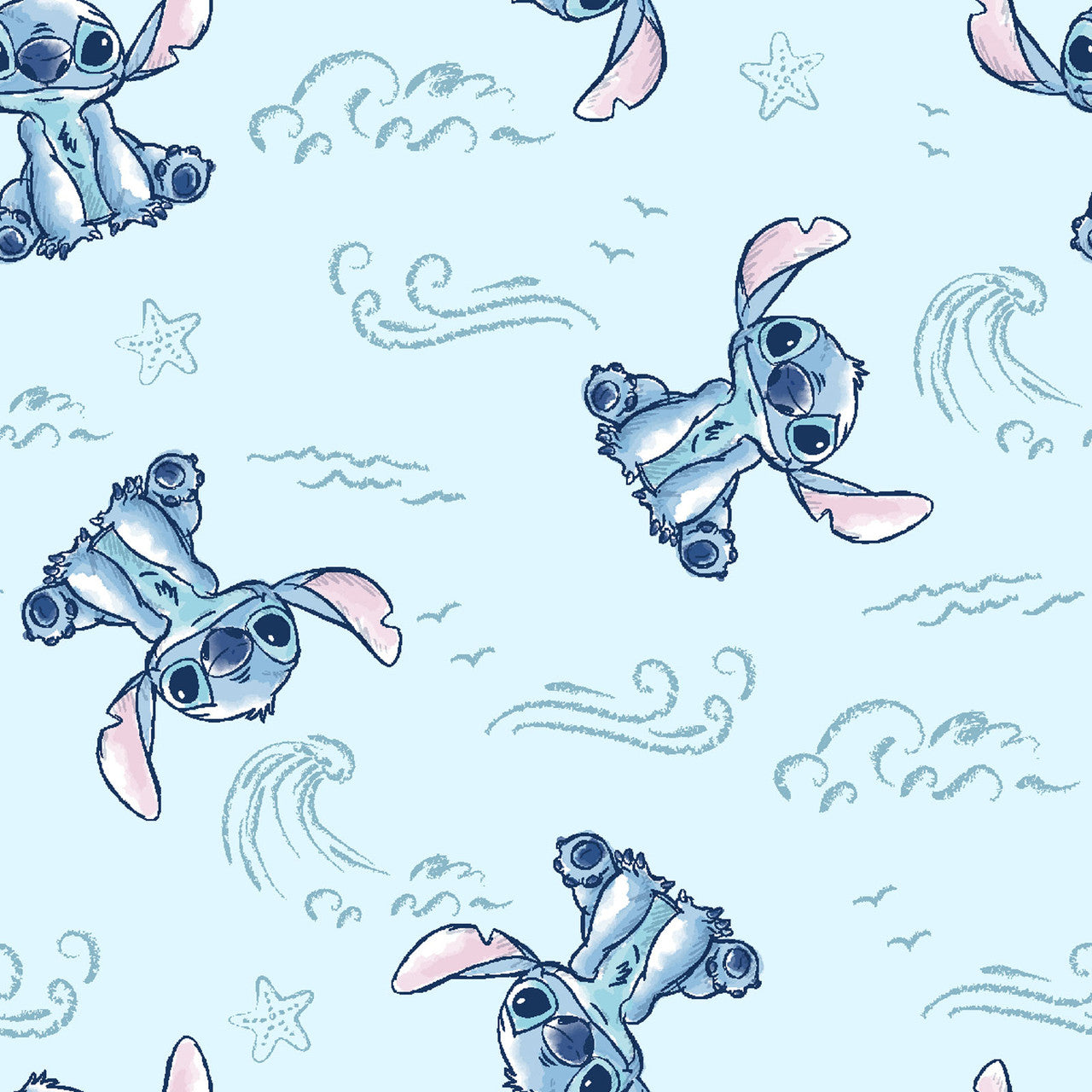 (Craft Fabric) Stitch Sketch Wave