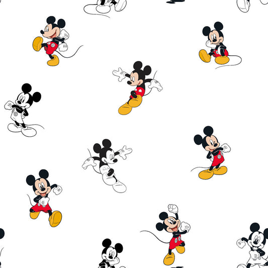 (Craft Fabric) Mickey Traditional